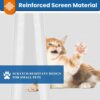 best white magnetic door screen